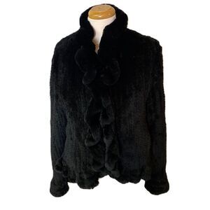 #700 TRILOGY Vegan Mink Fur Short Jacket